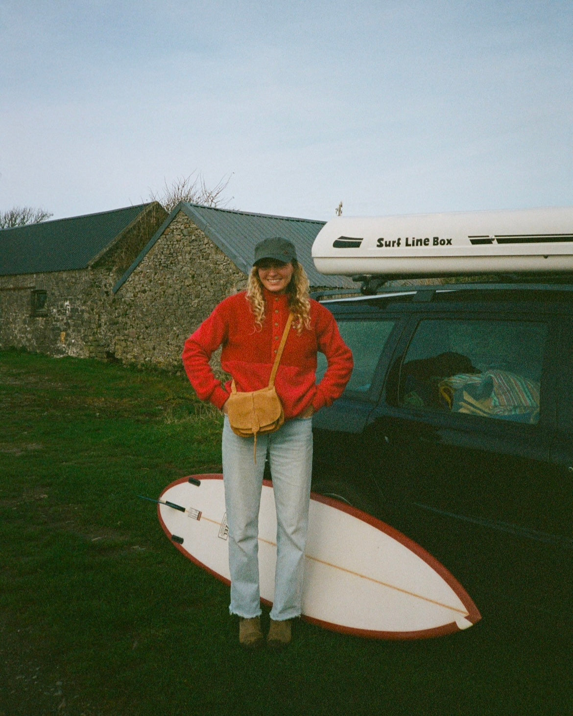 Retro fleece made in Scotland by a coldwater surfer girl