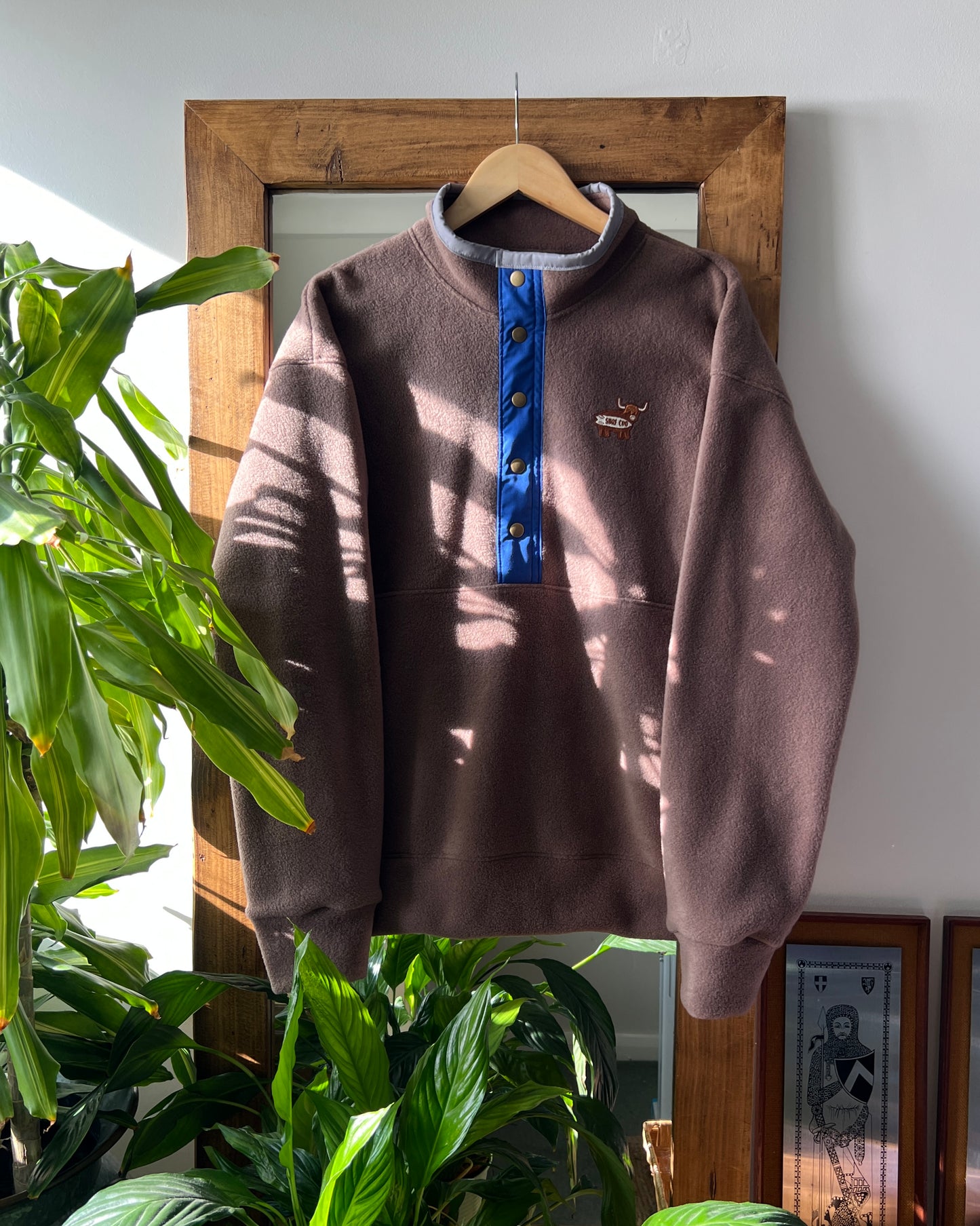 Retro fleece made in Scotland by a coldwater surfer girl