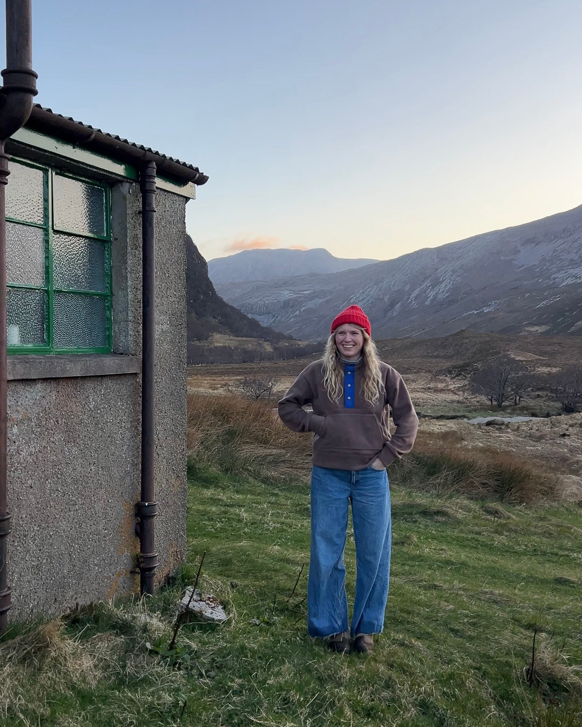 Retro fleece made in Scotland by a coldwater surfer girl