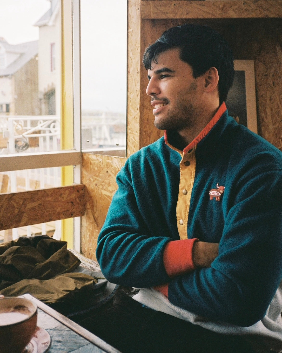 Retro fleece made in Scotland by a coldwater surfer girl