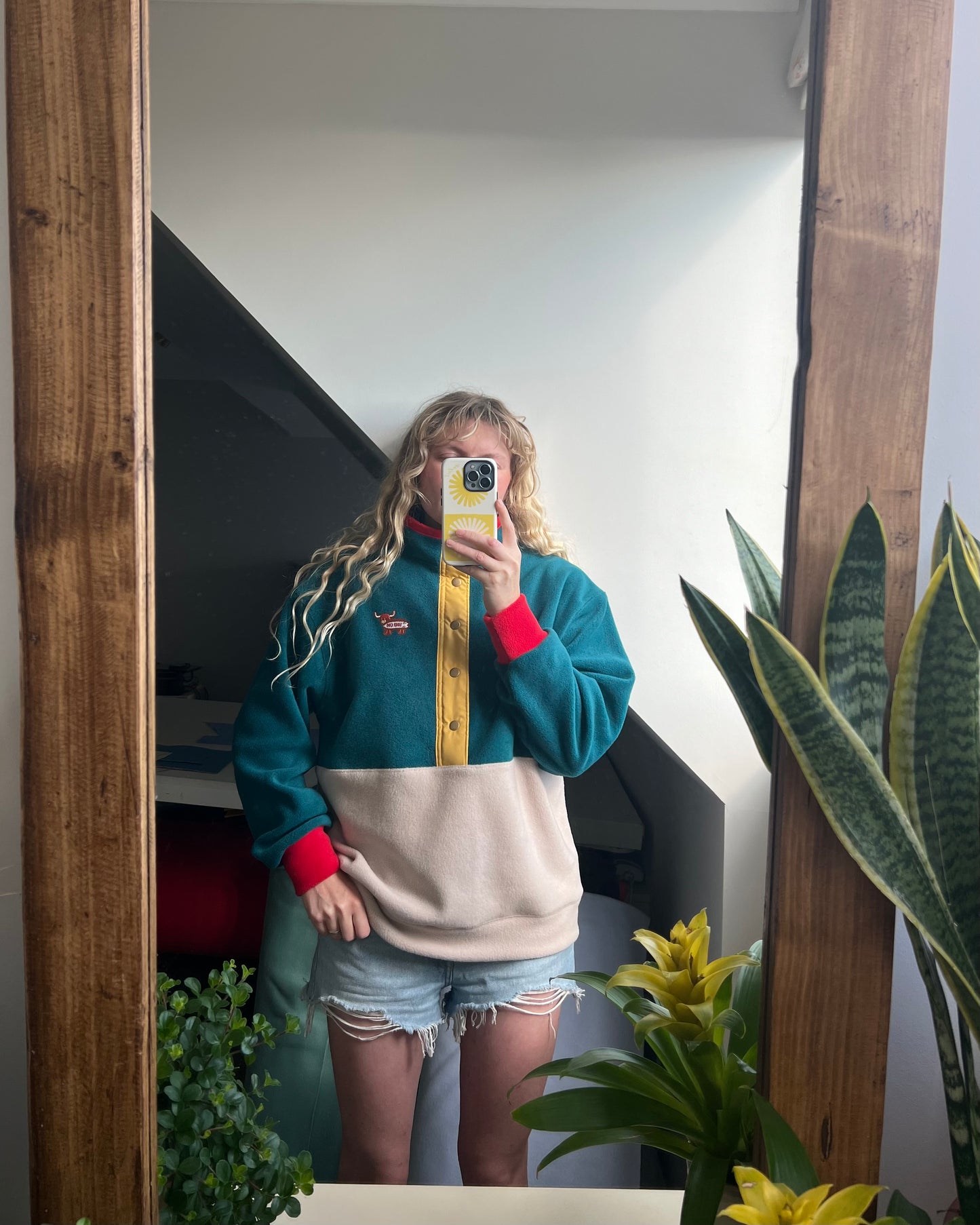 Retro fleece made in Scotland by a coldwater surfer girl
