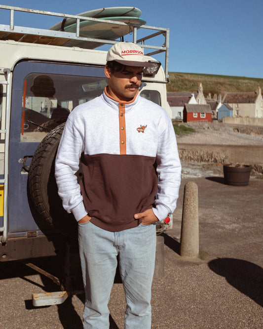 100% Cotton Grey and Brown