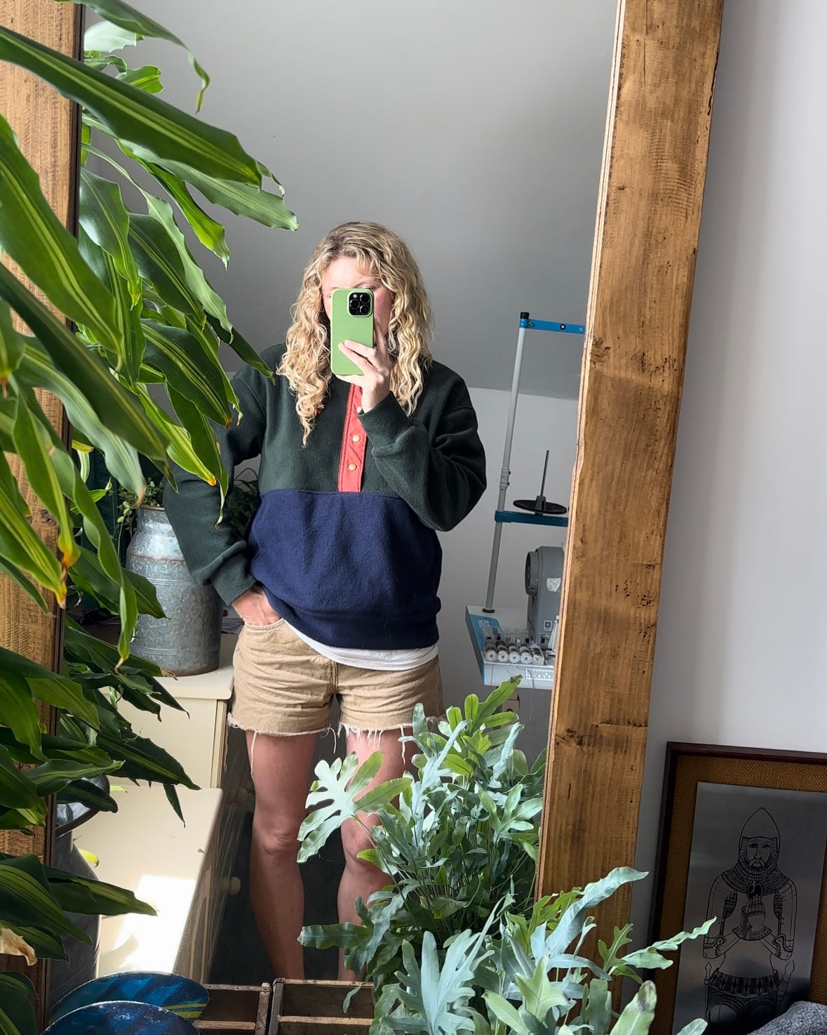 Dark Green and Navy