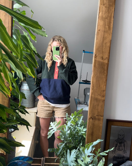 Dark Green and Navy