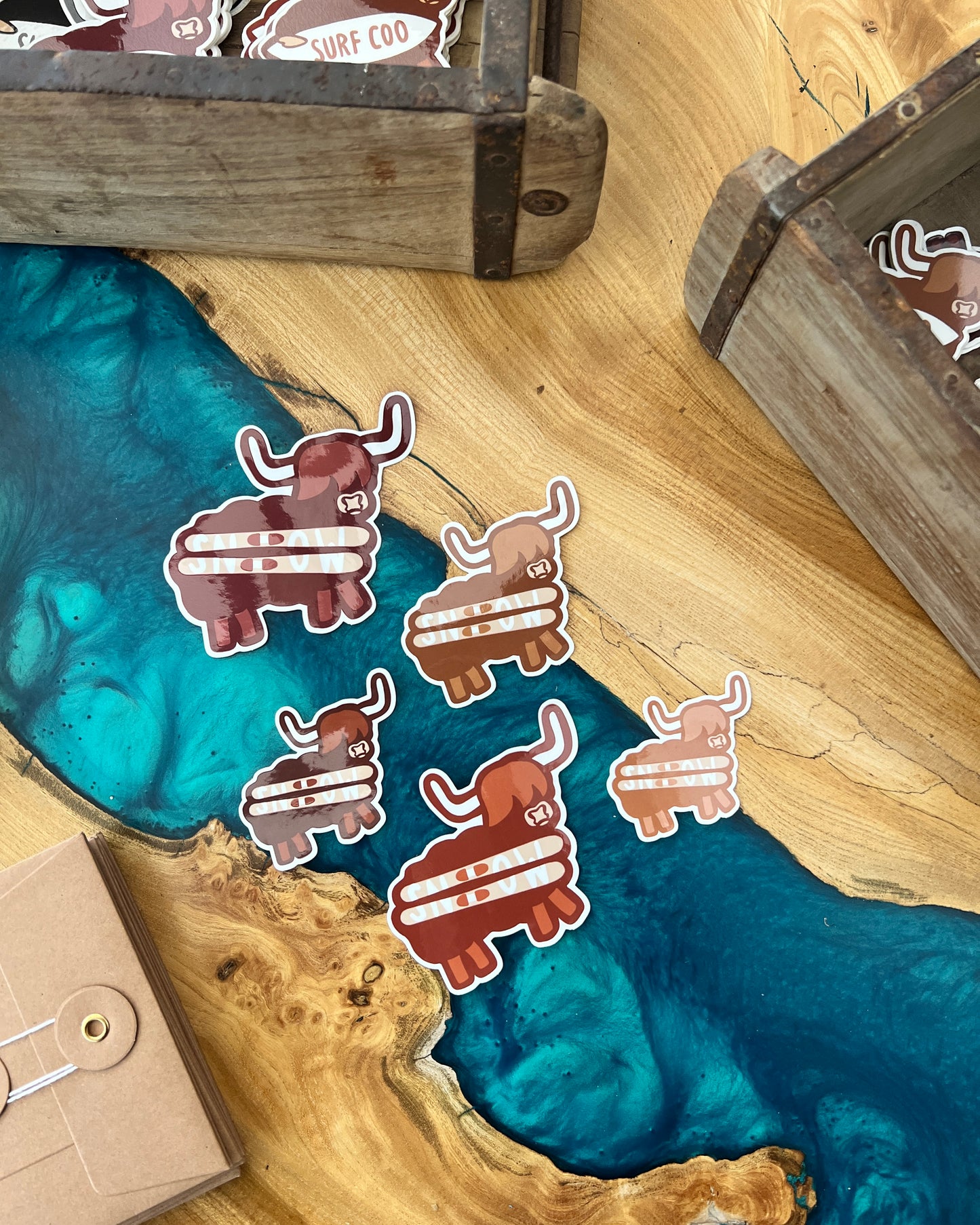 Snow Coo herd sticker pack