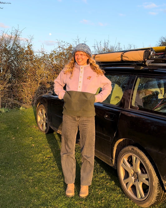 Lilac and Dark Green