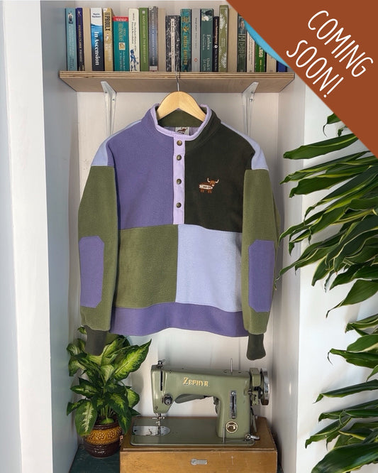 Heather + Pine Scrap Fleece