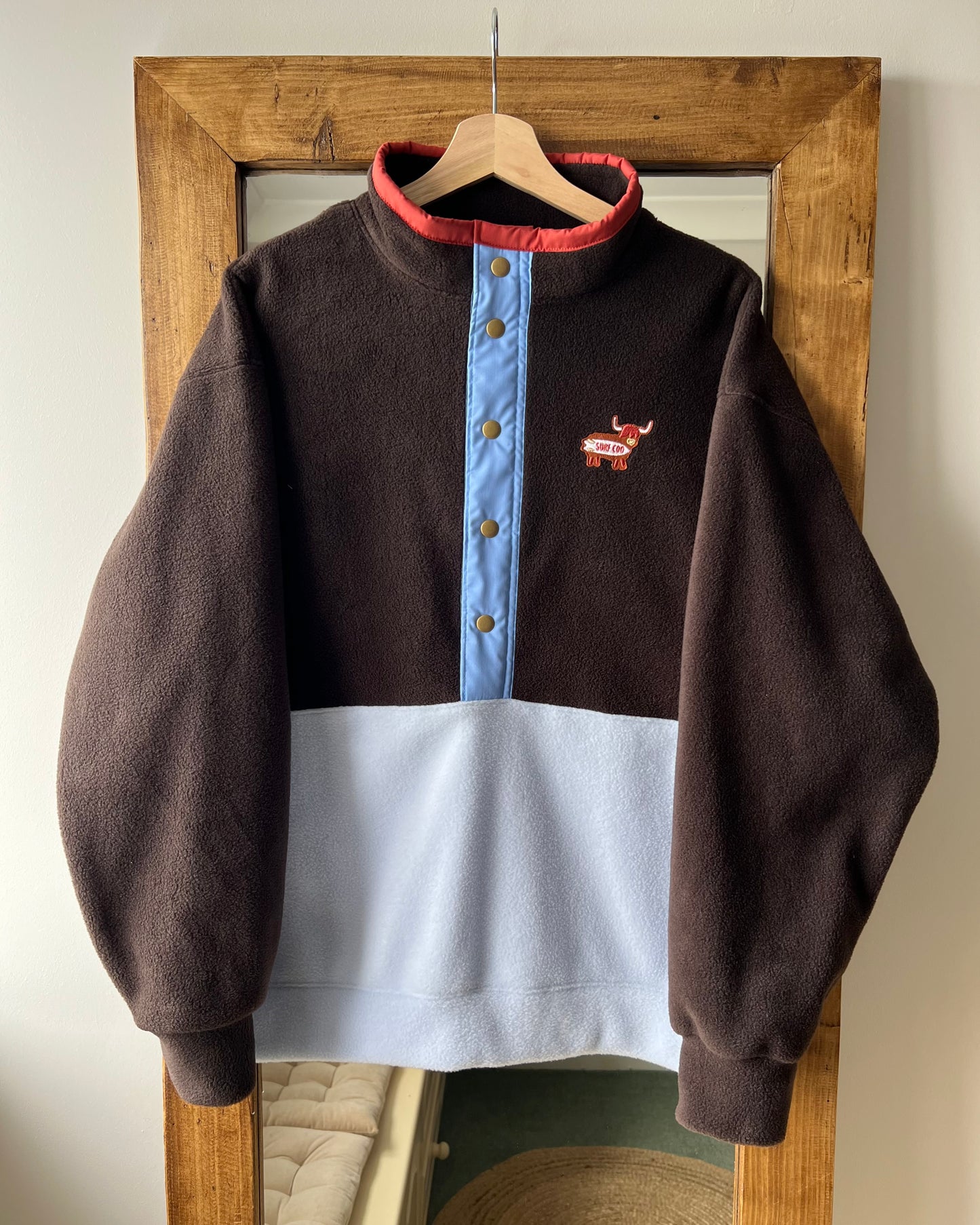 Brown and Light Blue