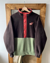 Load image into Gallery viewer, Fleece - Brown and Green

