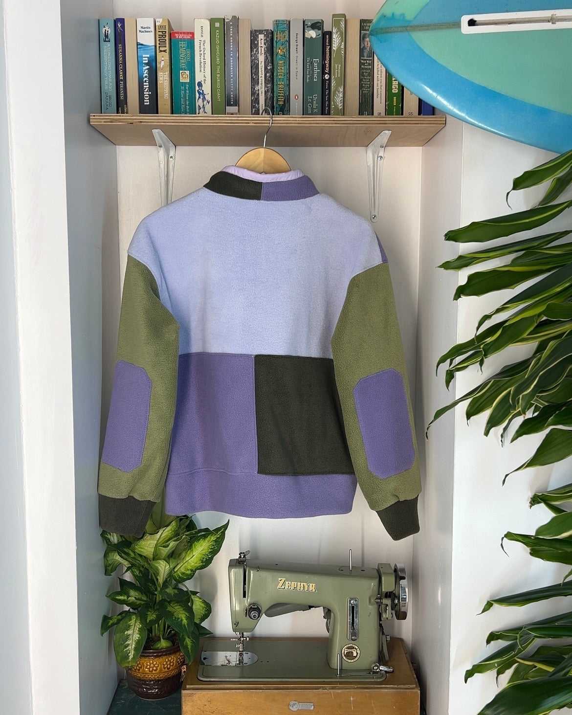 Heather + Pine Scrap Fleece
